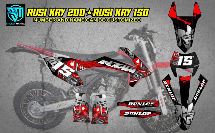 Rusi KRY 200, Rusi KRY 150 full body decals | Lazada PH