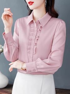 DAIXIANGFEIZI | Áo Blouse Spandex Dài Tay Chic