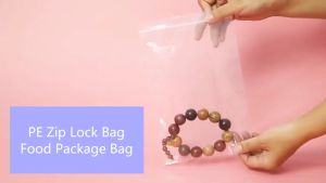 100PCS Ziplock Jewelry Bags Tas Penyimpanan Perhiasan PVC Transparan Untuk Perhiasan 4x6 5x7 6x8