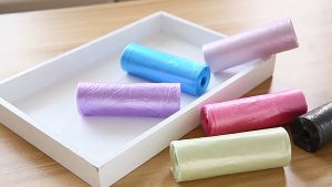 15pcs/ Rolls 75pcs/ 5 Rolls Household Disposable Trash Pouch Kitchen Storage Garbage Bags Cleaning Waste Bag Plastic Bag