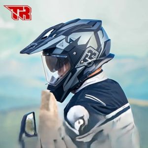 TR | All-Season Motocross Helmet with Dual Lenses