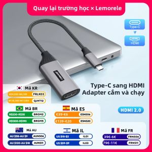Lemorele | Bộ Chuyển Đổi Lemorele L11L USB C Sang HDMI 1080P 60Hz Hiển Thị Đa Màn Hình Cho Máy Tính Xách Tay PC & Mac Đầu Nối Nam-nữ Di Động Plug & Play