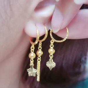 JIN JING SUBANG GANTUNG STAR/LOVE EMAS 916 TULEN 1.52G-1.84G