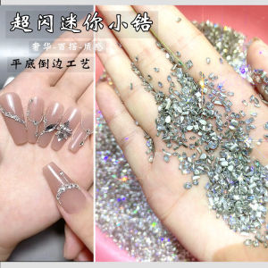 เครื่องประดับเล็บ Zirconia Flat Bottom Super Shiny Silver New Arrival จาก China Nail Art Accessories Luxury Trendy Popular