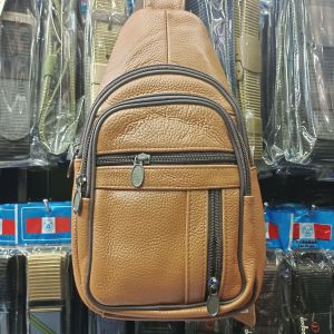 TAS SLIMBAG KULIT 8012/TAS SLEMPANG PRIA KULIT SAPI/TAS DADA KULIT BESAR