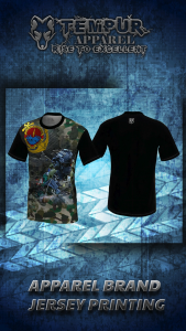 Kaos jersey marinir lengan pendek single print 3 motif