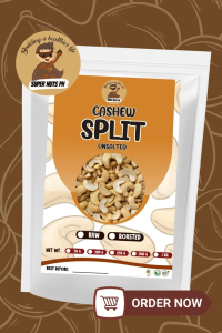 ROASTED SPLIT CASHEW ( NO OIL & NO SALT ADDED) 100G-1KG