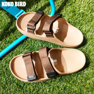 Kokobird Slippers Mens Outdoor Outwear Mens and Womens Non-Slip Slipper Slip-on Beach Shoes Sandals for Summer Thick Sole
