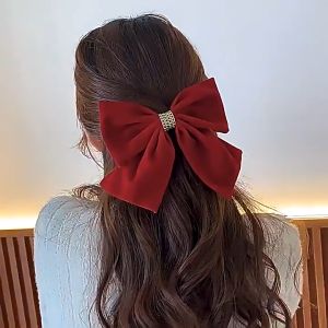 Kẹp nơ bản to chất liệu nhung kiểu dáng Hàn Quốc dành cho cho nữ