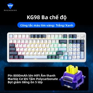 MACHENIKE KG98 Bàn Phím Cơ Ba Chế Độ 10000mAh Bàn Phím Chơi Game Không Dây Bluetooth Kích Thước Đầy Đủ Với Công Tắc Kailh Cho Máy Tính Xách Tay PC