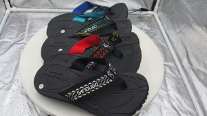 Mens outdoor slippers flip-flop rubber material 207