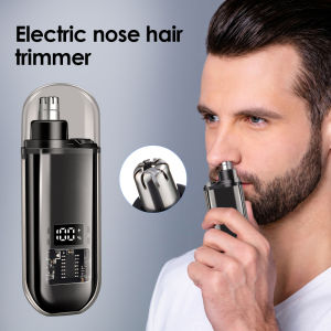 Electric Nose Hair Trimmer Portable Mini Pocket Nose Ears Hair Eyebrow Trimmer for Men Rechargeable Painless Clipper