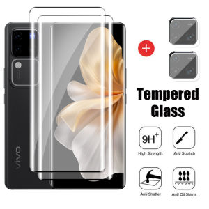 4in1 Curved Screen Protector For Vivo V60 5G VivoV60 V 60 2025 Full Cover Tempered Glass HD Clear View Camera Lens Film Protective Glass Anti Scratch
