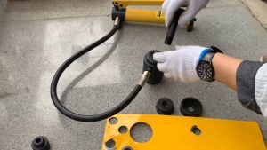 Máy Khoét Lỗ Thủy Lực Cầm Tay SYK15 - Bộ Khoét Máng Tôn Thủy Lực - Chuyên Dụng Cho Thợ Làm Tủ Điện Công Nghiệp