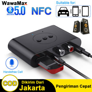 (Bisa COD) Penerima Audio Bluetooth 5.0 Penerima Audio Disk U RCA 3.5Mm AUX Jack Stereo Musik Dengan Mikrofon Untuk Kit Mobil Amplifier Speaker