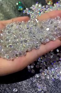 (Combo 1 carat) Kim cương Moissanite màu Trắng 0.8 - 2.9 ly viên Tấm Hàng Mỹ Yuumi Jewelry