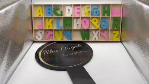 Bộ chữ cái bằng gỗ đủ màu đủ 26 chữ cái . Đồ chơi giáo dục . Dùng trang trí thủ công làm đồ handmade decor ...