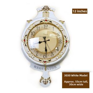 Large Silent Retro Wall Clock