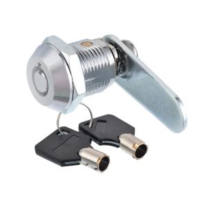 16/20/25/30mm Security Lock Metal Cylinder Cabinet Locker Drawer Cabinet Mail Box Locker Cam Lock Door Cupboard With 2 Key