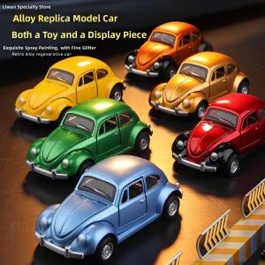 LIWAN | Vintage Simulated Beetle Alloy Car Model Three-Door