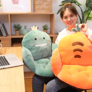 Cartoon Cushion for Chair Sofa Pillow Cervical Noon Nap Home Office School Korean Carrot Strawberry