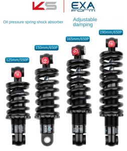KS EXA Oil Pressure Spring Shock Bike parts Absorber Soft Tail Off road Mountain Bike Electric Scooter Shock Bike parts Absorber Rear Tank with Damping Bike parts