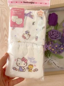 Sanrio Cartoon Girls Underwear Baby Girls Cotton Briefs Breathable Comfortable All Season Triangle Pants Meow Meow Dog Kitty