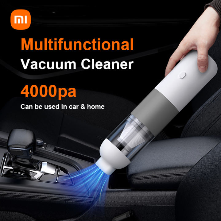 Xiaomi New Car Vacuum Cleaner Portable Mini Handheld Vacuum Cleaner Smart  Home Car Dual-purpose Wireless 4000PA Dust Catcher Lazada PH