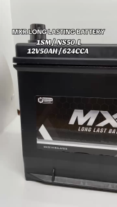 MXR 12V 50Ah Car Battery | 1SM NS50L | 624CCA | Maintenance-Free & Heavy-Duty Automotive Battery