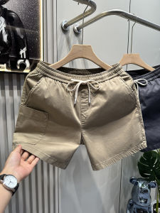 Handsome Mens Pants Summer Fashion Brand Japanese Style Pure Cotton Stretch Casual Cargo Shorts Men Loose Four Points Shorts