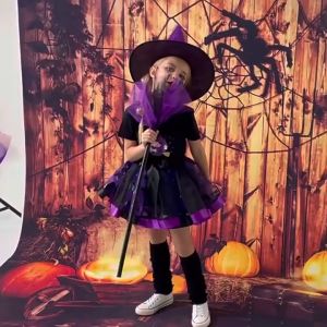 Áo thun cotton in hình Halloween ngắn tay đáng yêu cho bé
