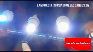 Lampu Senja/Kota/Plat Nmr/Kabin T10 CSP Dome LED Bulb CANBUS 10-14V 2W