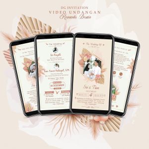 Video Undangan Pernikahan Digital | Bonus Kartu Ucapan Terima Kasih 100 Pcs | Video Undangan Digital Romantis