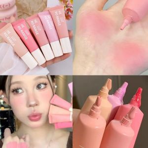 XZ Beauty 5 Colors Matte Velvet Liquid Blush Watercolor Lightweight Natural Rouge Creamy Cheek Lasting Facial Blusher