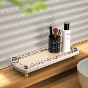 Khăn Thấm Nước Lõi Ngọc Trai Sang Trọng Nhẹ Cho Phòng Tắm Giá Để Đồ Gốm Sứ Chống Trượt Khăn Thấm Nước Dùng Để Đánh Răng