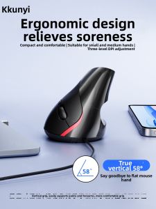 SiliconPower | Ergonomic Vertical Silent External Wired Mouse