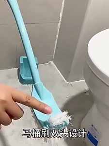 PaulWeekend ชุดแปรงห้องน้ำด้ามจับยาวตามหลักสรีรศาสตร์สำหรับการทำความสะอาดอย่างล้ำลึกพร้อมที่จับ