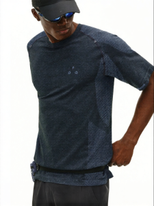 FPA | Integrally Knit Scales Contrast Color T-Shirt Men