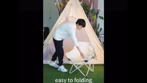 Affordable Camping Chair Soft Portable and Lightweight for Outdoor and Indoor Use Hiking Fishing Beach Chair | Moon Chair for Camping