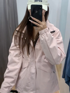 TECTOP Waterproof Jacket for Women May Hood | Para sa Hiking at Sports Pink