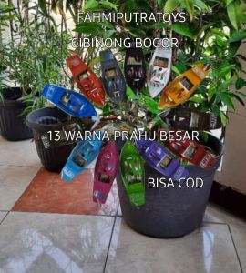 GROSIR!!1 20 PCS PRAHU / PERAHU KALENG OTOK OTOK BESAR UKURAN  19 CM / MAINAN JADUL