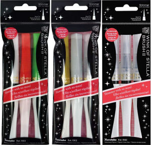 Japan Kuretake ZIG Wink of Stella Brush IIShimmer and Sparkle pensSoft Glitter for CalligraphyCard MakingCraftLettering Art
