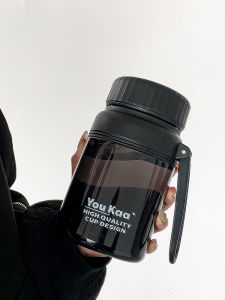 Cốc Nhựa Đựng Nước Pha Trà Dung Tích Lớn Cho Nữ Đơn Giản Dễ Thương Có Ngăn Đựng Trà Có Thể Mang Theo Cốc Nhựa Đựng Nước Cho Văn Phòng Mùa Hè