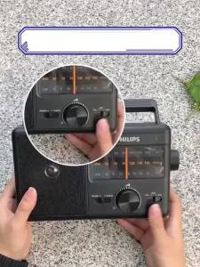 Philips | Philips TAR2368 Portable Radio FM MW SW Multi Band Support Power Cord and Battery Powered Radios Elderly Voice Recorder Speakers