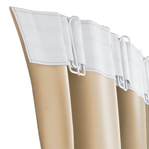 Bedroom Curtain Hooks Light Blocking Modern Minimalist Style Polyester Fabric No Punching Required for Installation Living Room