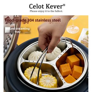 Food Grade 304 Stainless Steel Divided Platter