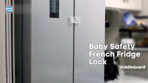 Transparent Refrigerator Freezer Latch Lock French Fridge Door Lock Freezer Lock Invisible Cupboard Lock - KiddieGuard