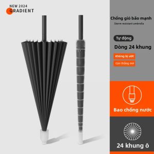 MUZHOUYU | Wind Resistant Waterproof Rain Umbrella with Long Handle and Cover