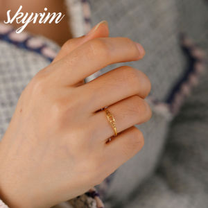 SKYRIM Womens Ring Hollow Sun&Moon Rings Couple Ring Fashion Jewelry