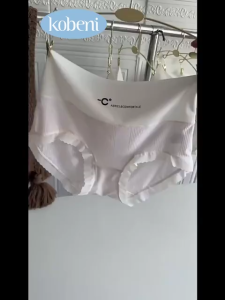 KOBENI กางเกงในเอวสูง ไร้ขอบ Ice Silk เรียบนุ่มลื่น ยืดกระชับ คืนตัวดี ผ้านิ่มใส่สบา ใส่สบาย